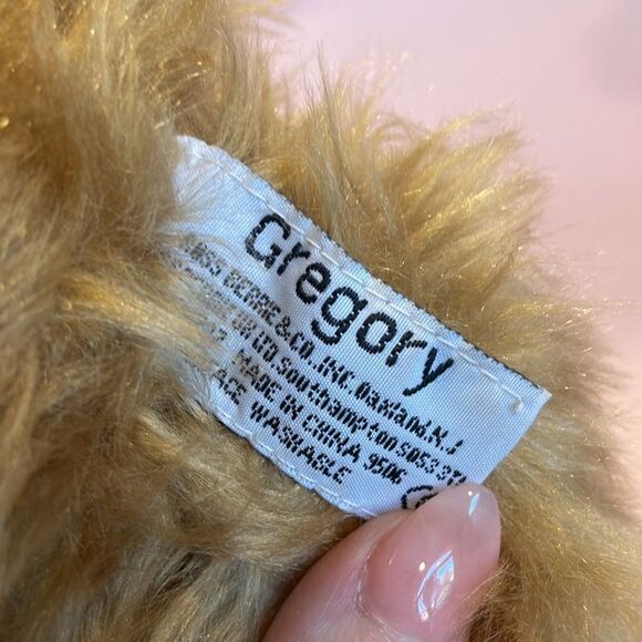 Vintage Russ Plush Bear Gregory Burgundy Bow Item #727 Seated 7 1/2" Excellent… - Picture 6 of 7